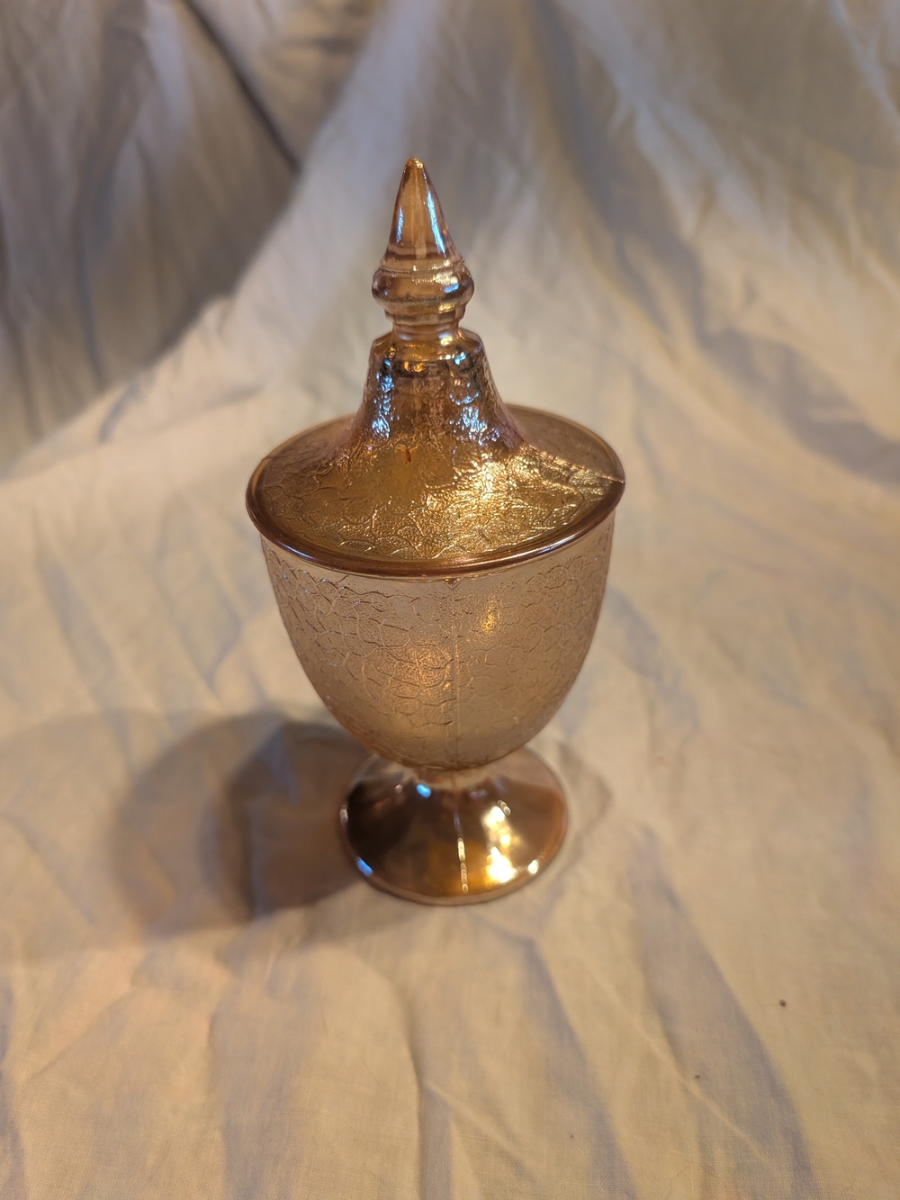 2/60$ Vintage marigold Lidded candy dish